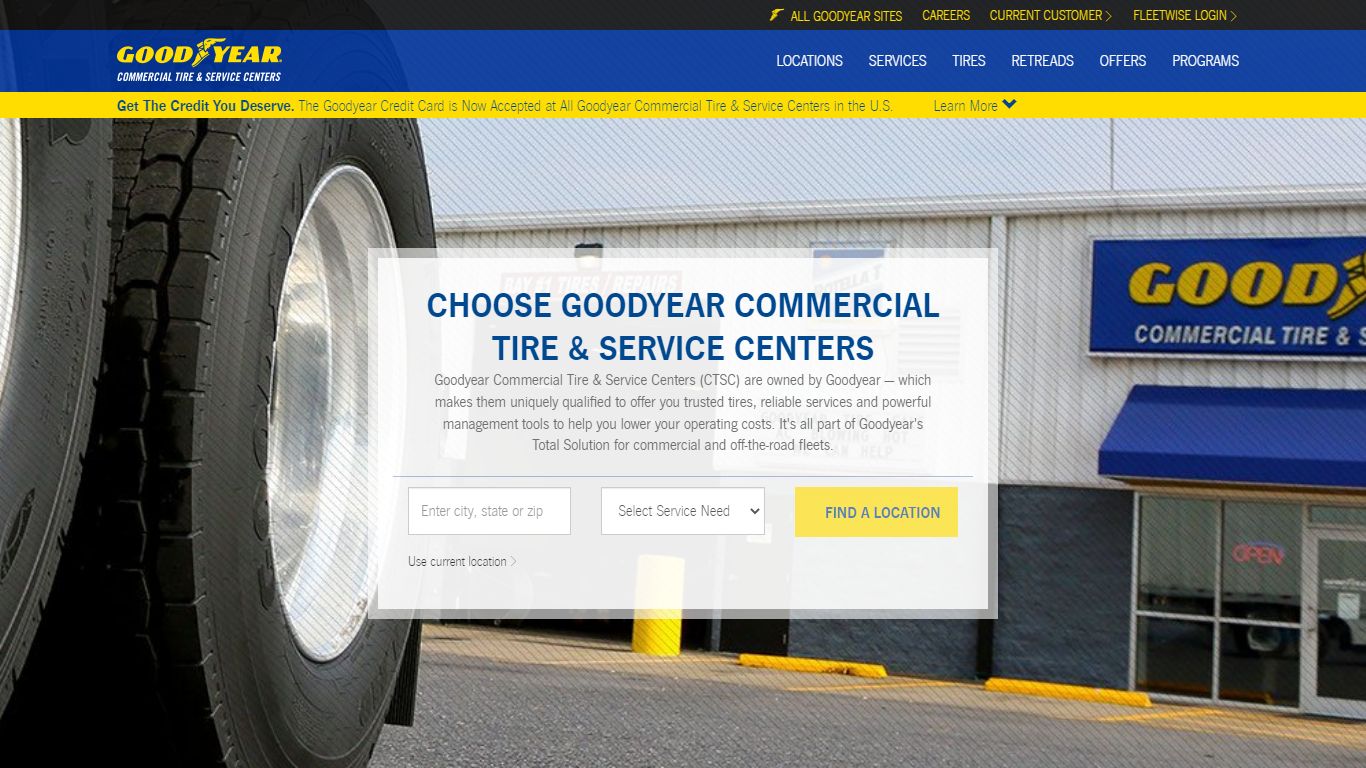 Goodyear® Commercial Tire & Service Centers (CTSC)